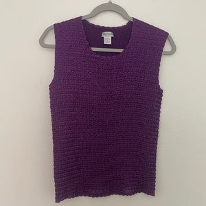 Purple scrunch vintage top